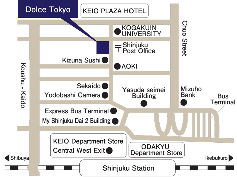 dolce tokyo map